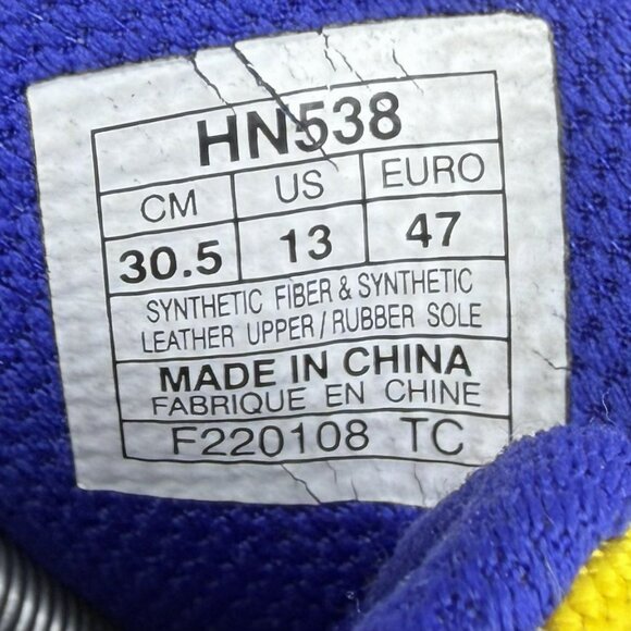 ASICS Gel-Lyte III Athletic Shoes White Black Yellow Purple Men’s Size 13 - Picture 7 of 7